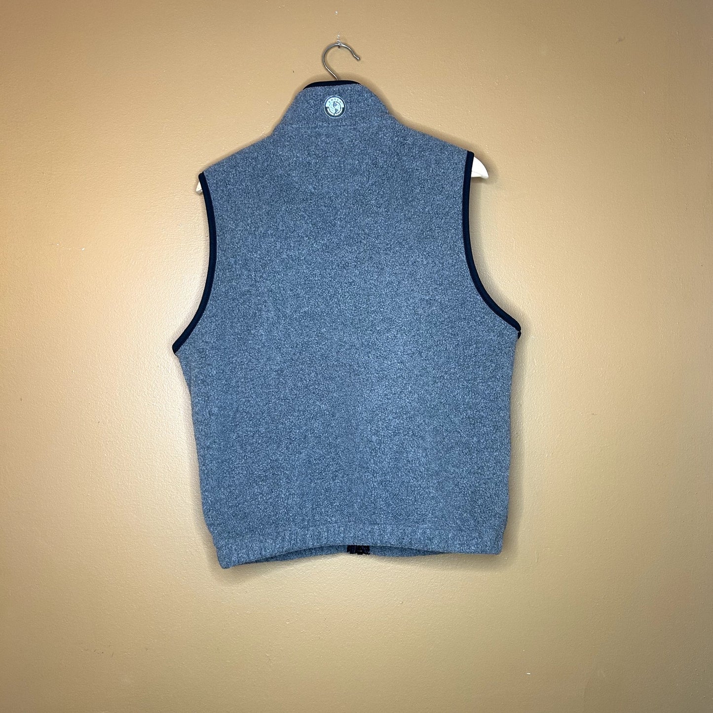 Y2k Ebtek Smoke Gray Fleece Vest Small