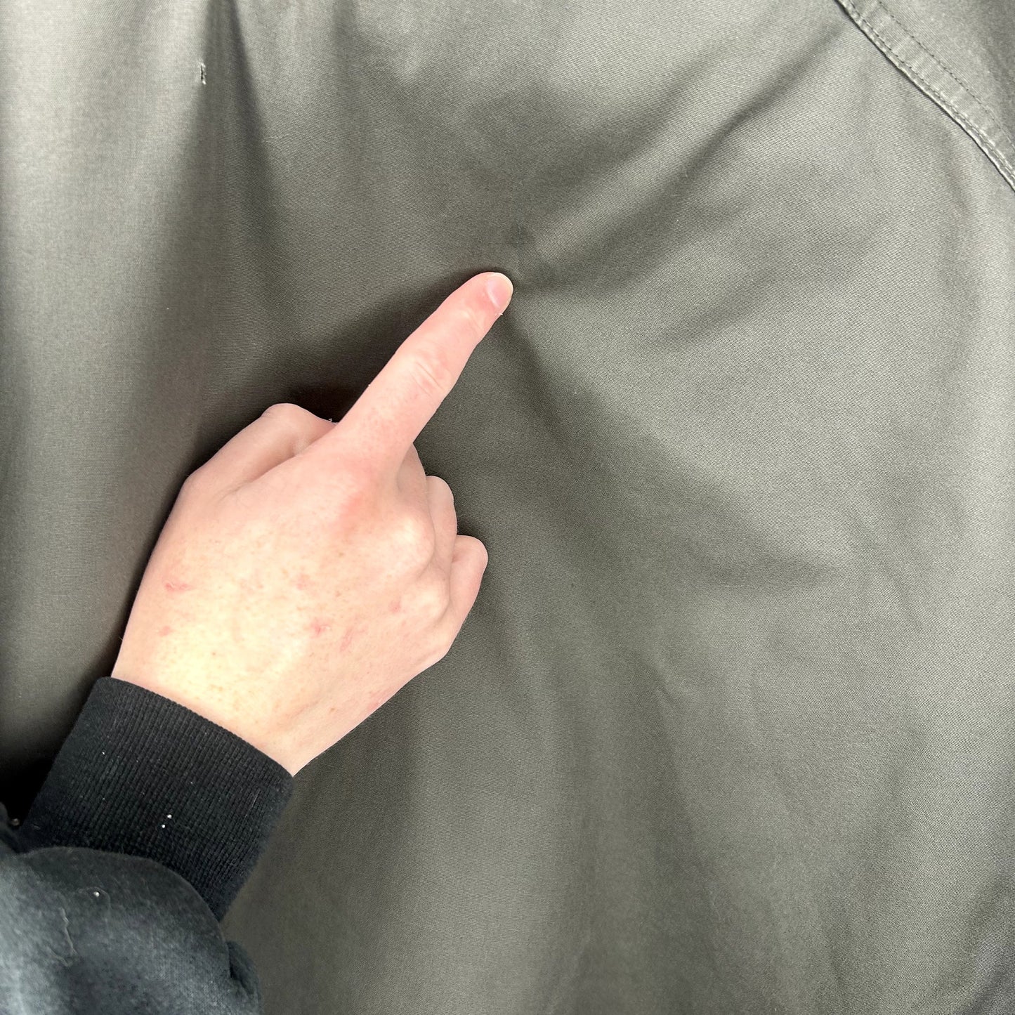 Vintage 90s Eddie Bauer 4 Pocket Lined Olive Jacket