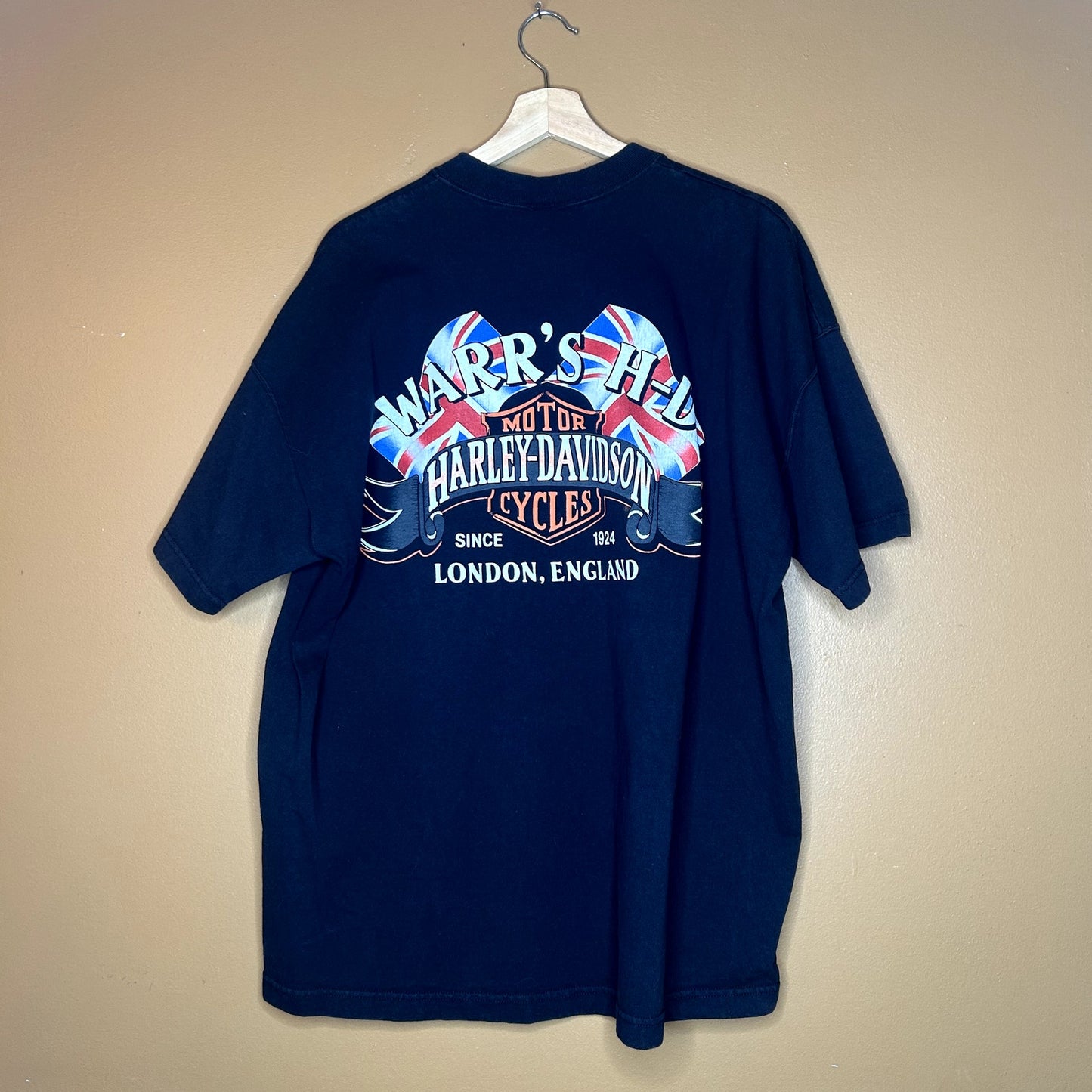 Vintage 90s Harley Davidson London England Graphic T-Shirt XL