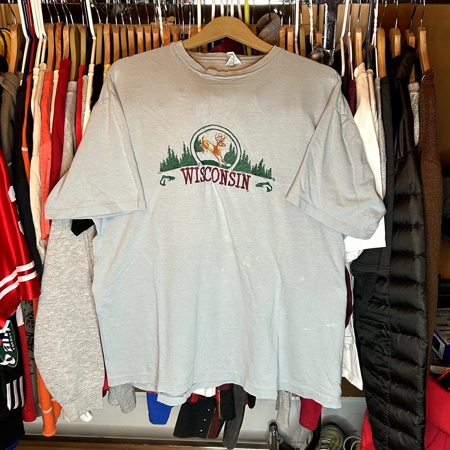 Vintage 90s Wisconsin Deer T-Shirt XL