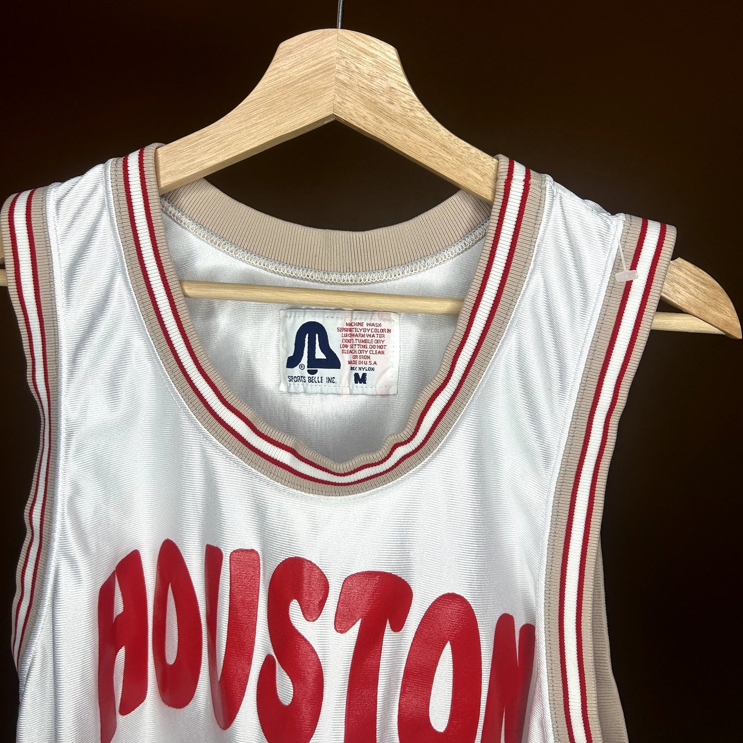 VIntage Houston College Basketball Jersey Medium