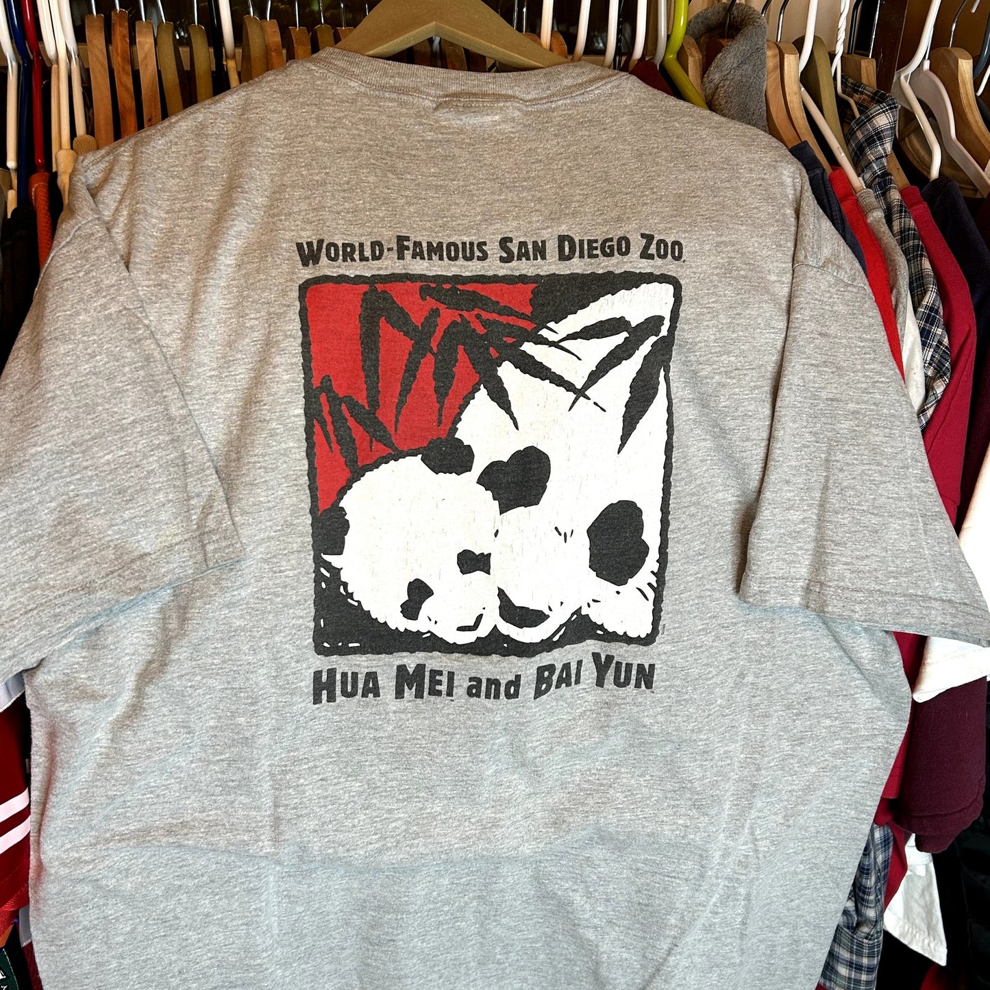 Y2K San Diego Zoo Pandas T-Shirt XL