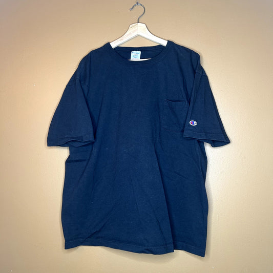 Champion Black Pocket T-Shirt  T1011 XL
