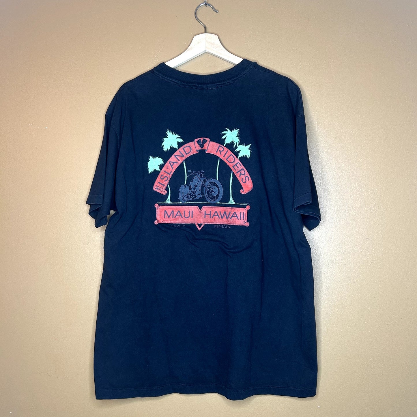 Vintage 90s Harley Davidson Maui Hawaii T-Shirt XL