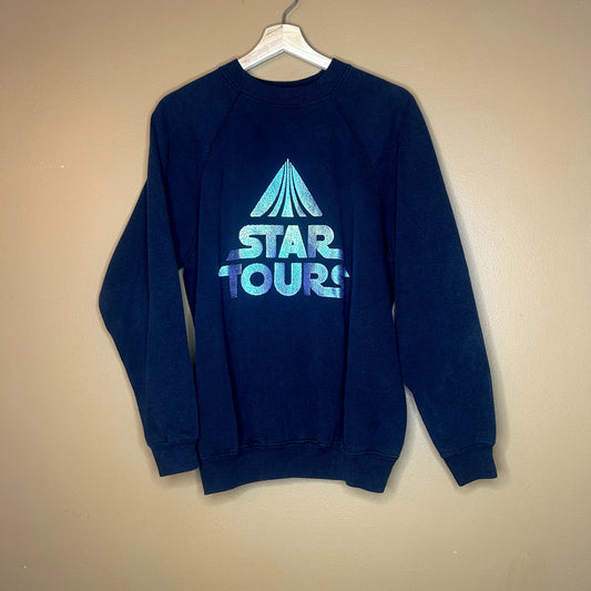 Vintage 80s Disneyland Star Tours Crewneck L/XL