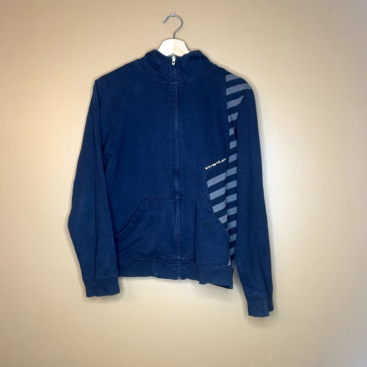 Y2K Oakley Zip-Up Black Hoodie