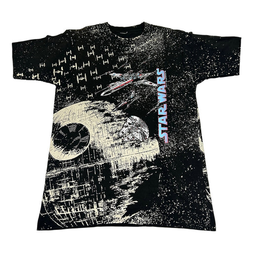Vintage 1991 Star Wars Death Star AOP T-shirt