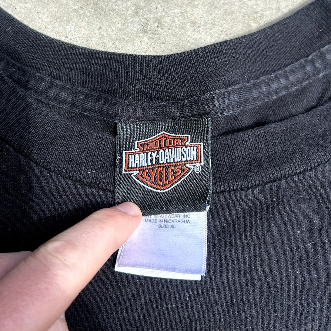 y2K Harley Davidson Curve Ball T-Shirt XL