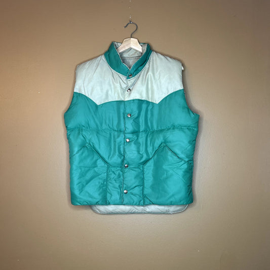 Vintage 80s? Two Tone Puffer Vest