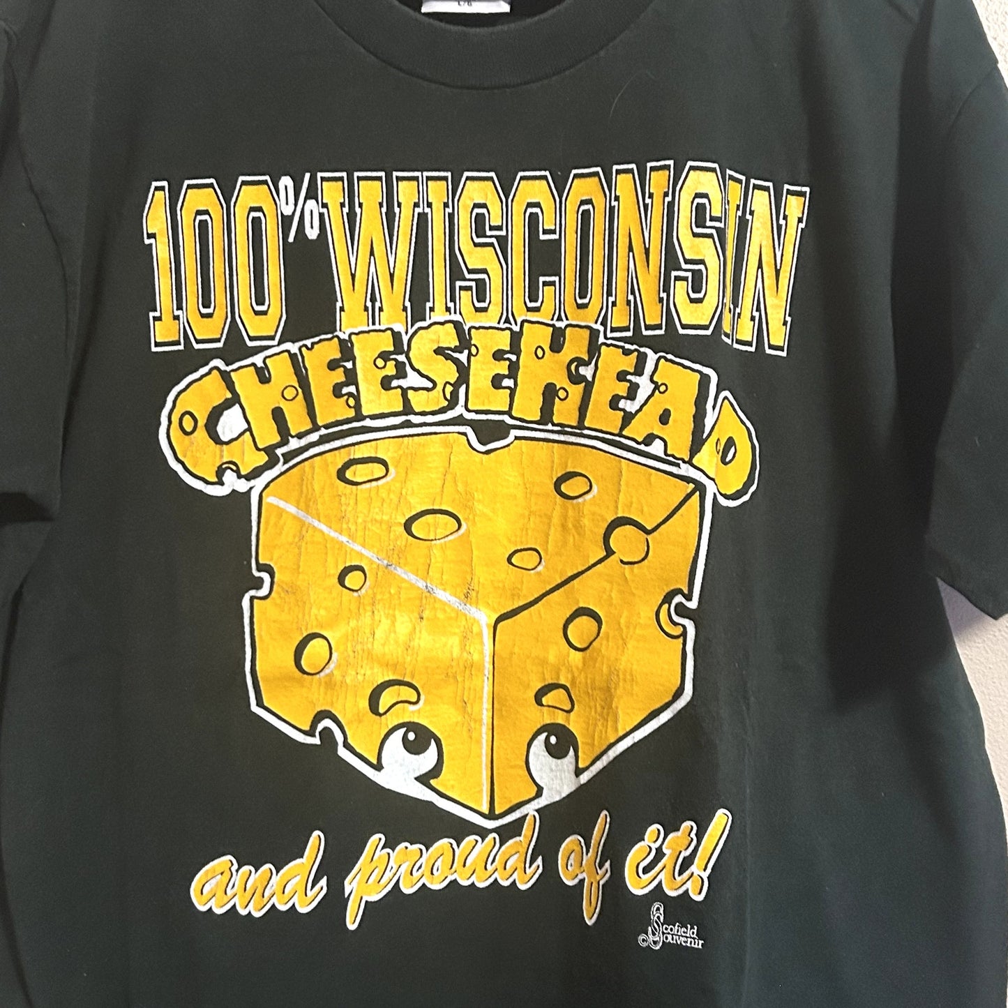 Vintage 90s Wisconsin Cheese Heads T-Shirt Large