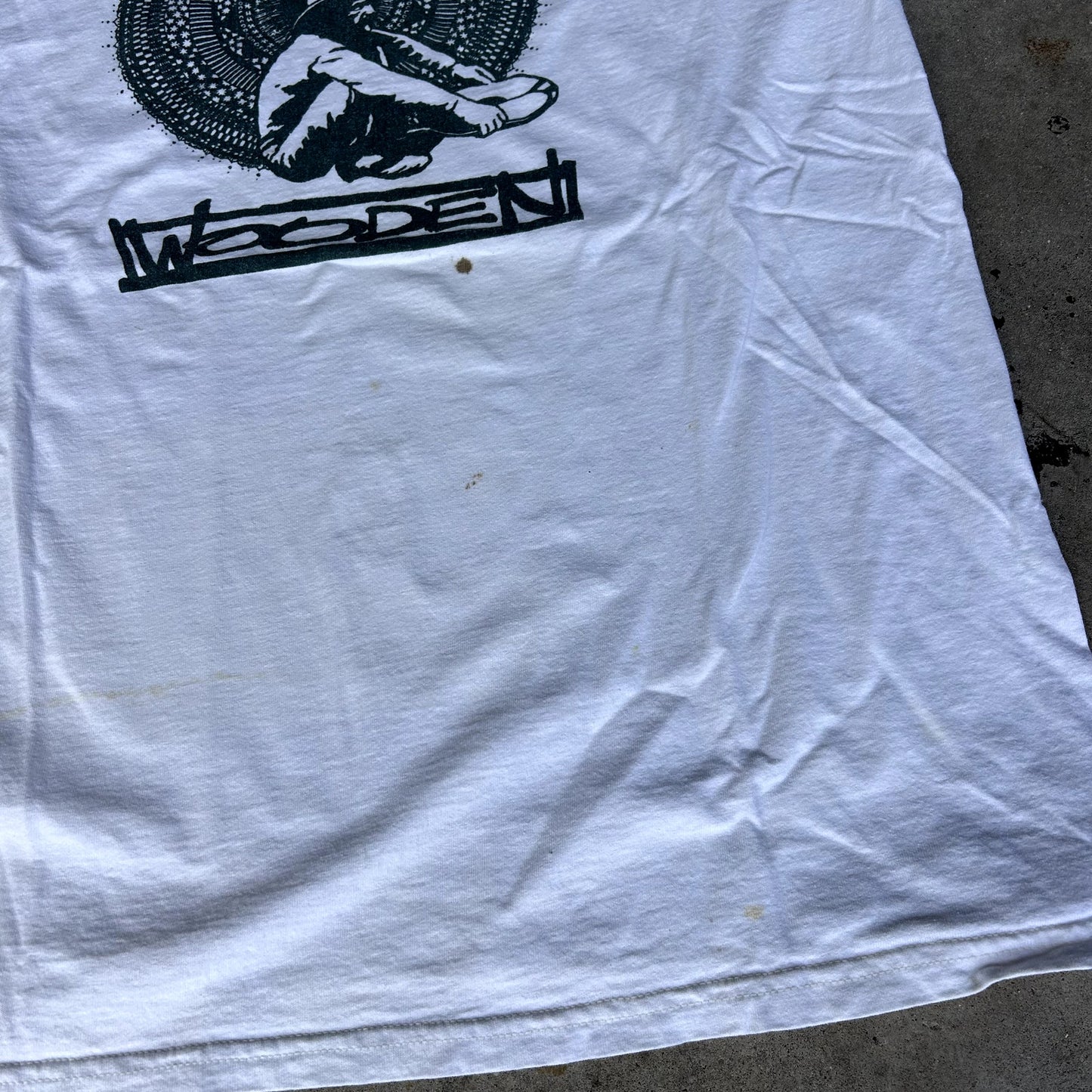 Vintage 90s Wooden Graphic T-Shirt XL