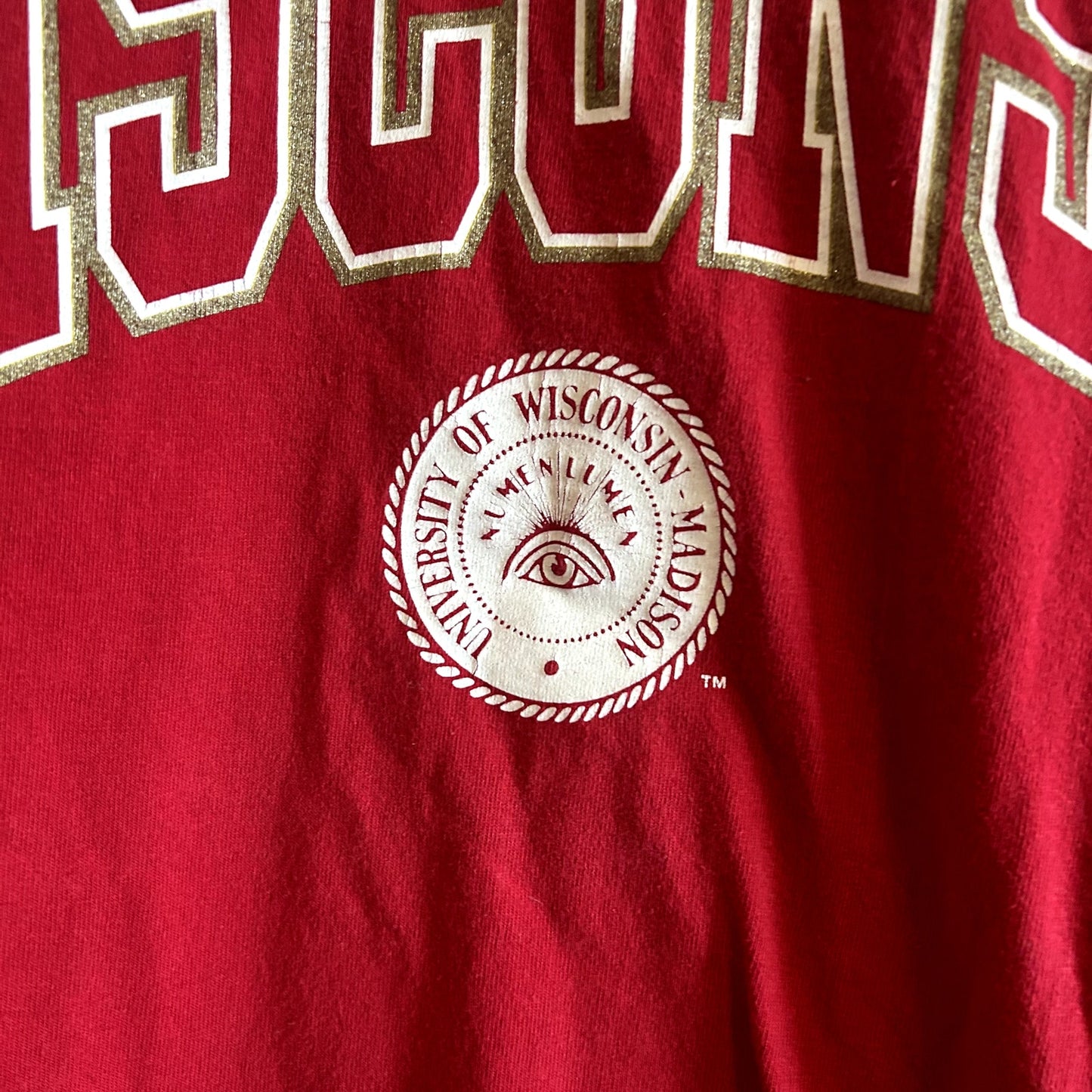Y2K Wisconsin Badgers Eye T-Shirt XXL