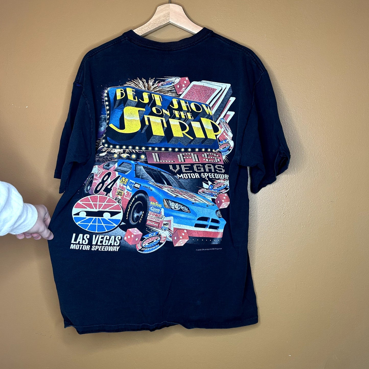 Y2K Las Vegas Nascar AOP Racing T-Shirt XL