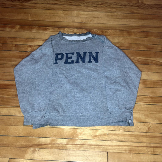90s Penn Collegiate Gray Crewneck