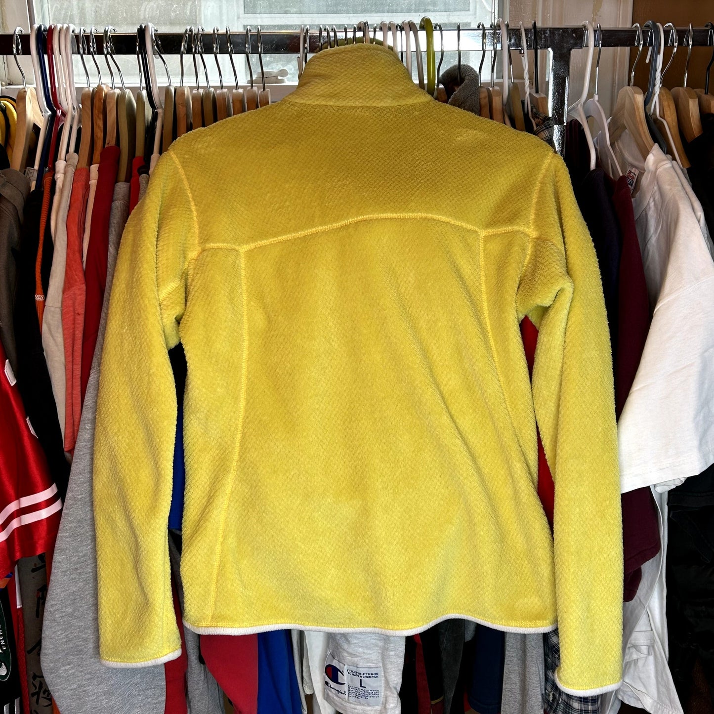 Womens Yellow Patagonia Snap Sweater Medium