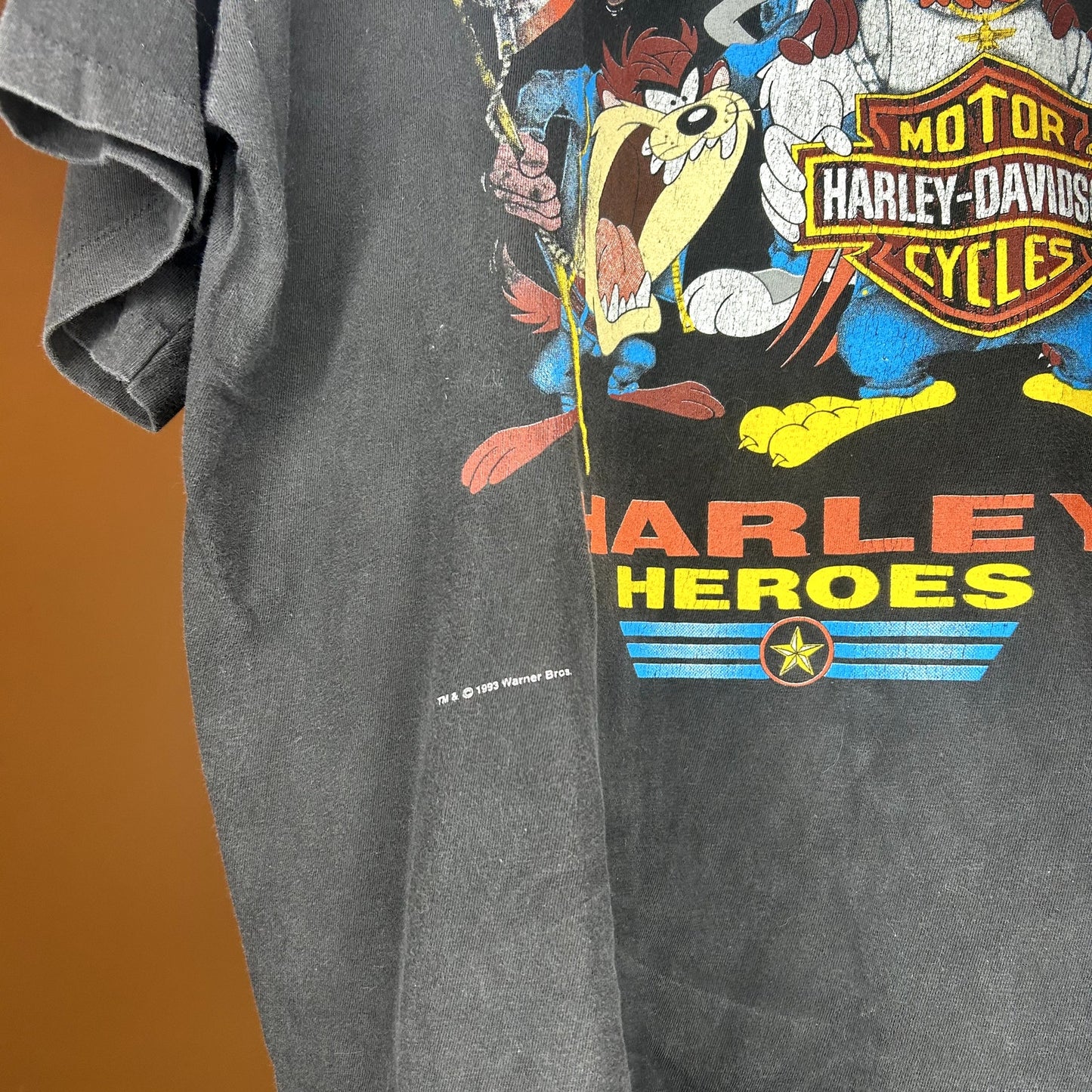 Vintage 90s Harley Davidson Looney Tunes "Harley Heroes" T-Shirt XL