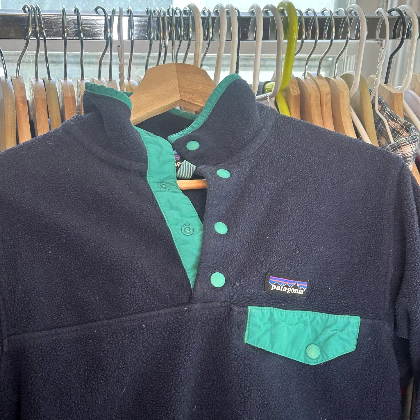 Patagonia Synchilla Snap Fleece Blue & Teal Small