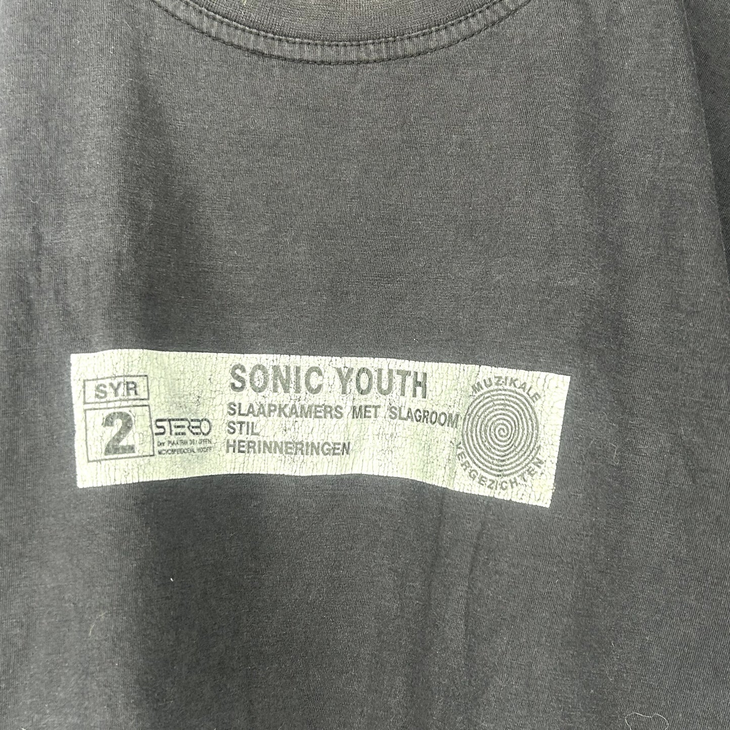 Vintage 90s Foreign German Sonic Youth tour T-Shirt RARE