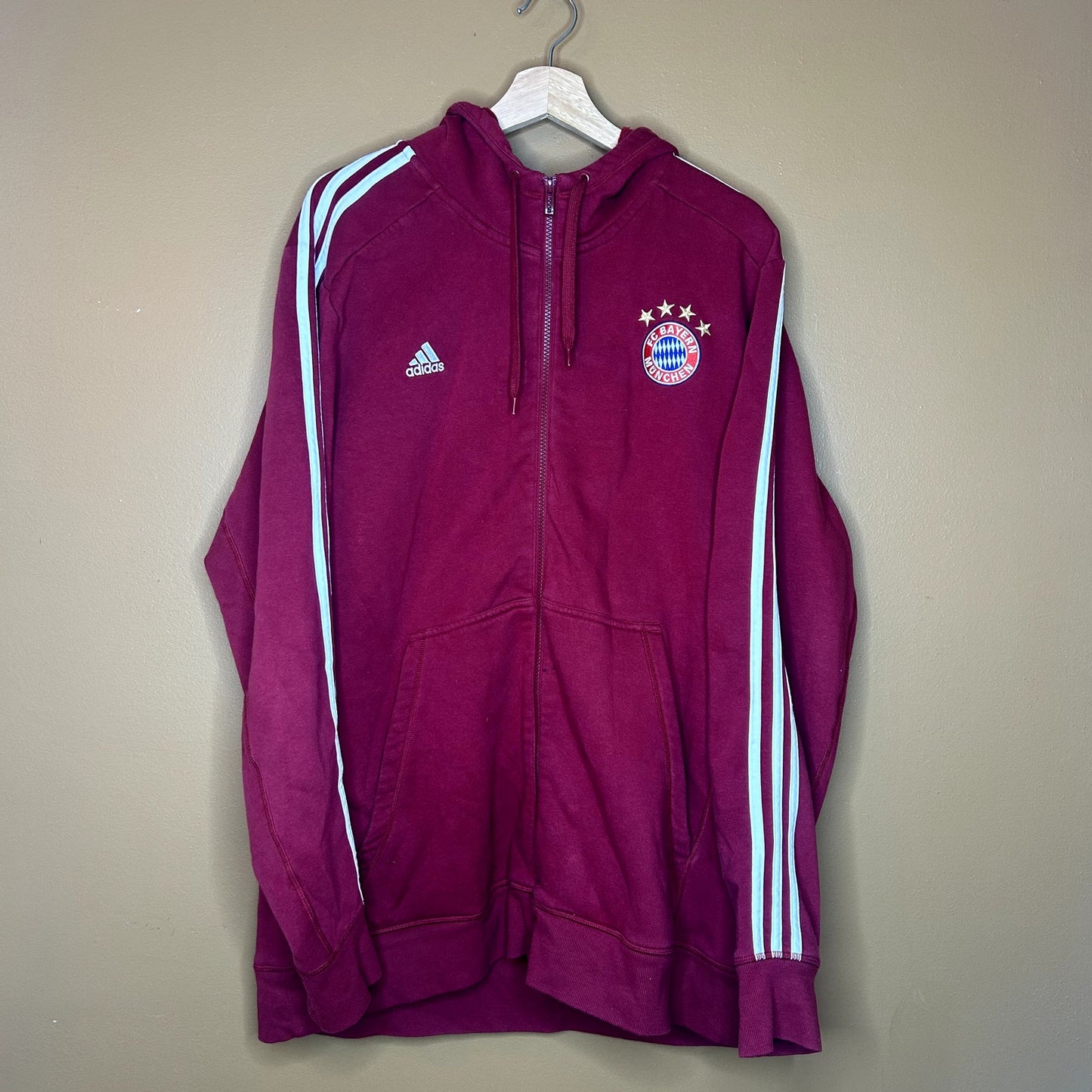 Adidas Bayern Munich Zip-Up Hoodie XXL