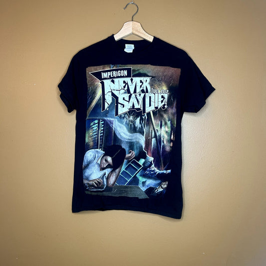 Y2K Imperigon Never Say Die Concert T-Shirt Small