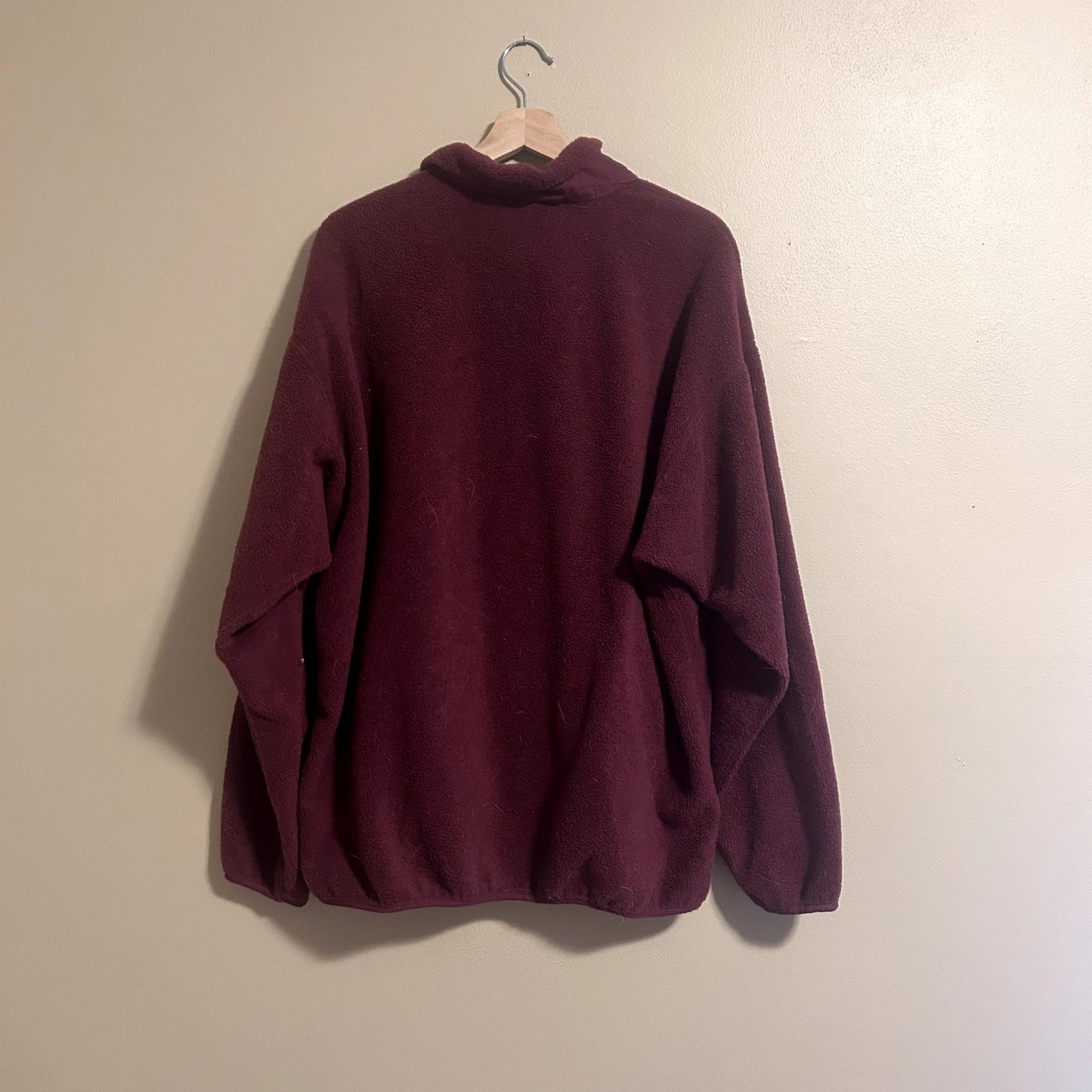 Vintage Patagonia Burgundy Full-Zip Synchilla Fleece Jacket XL