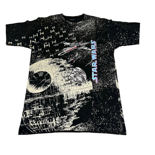 Vintage 1991 Star Wars Death Star AOP T-shirt