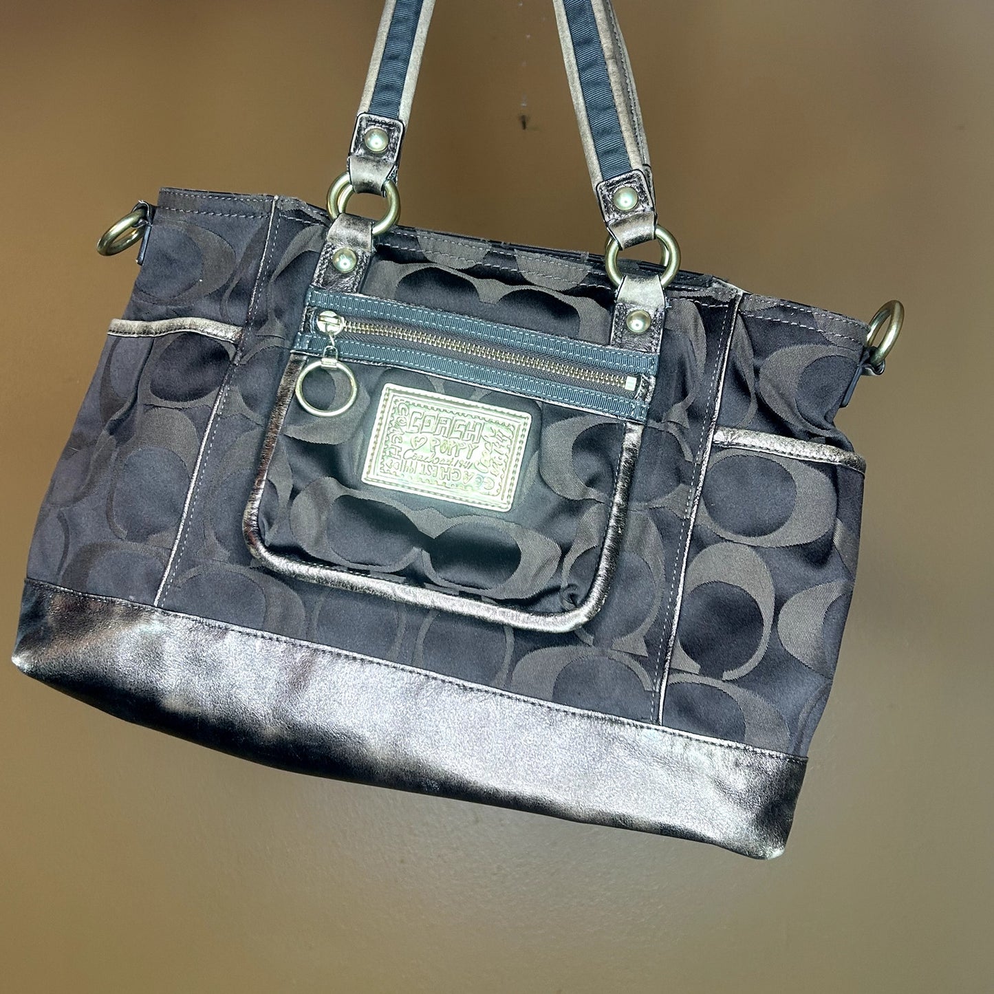 Coach Poppy Signature Tote