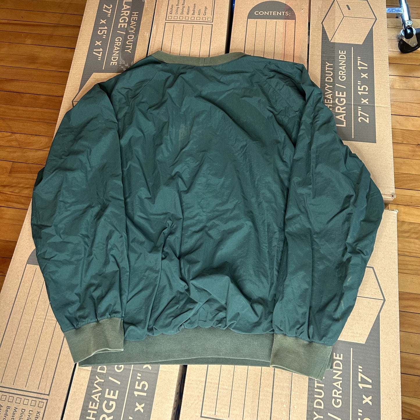 Polo Green Windbreaker Pullover T-Shirt Large