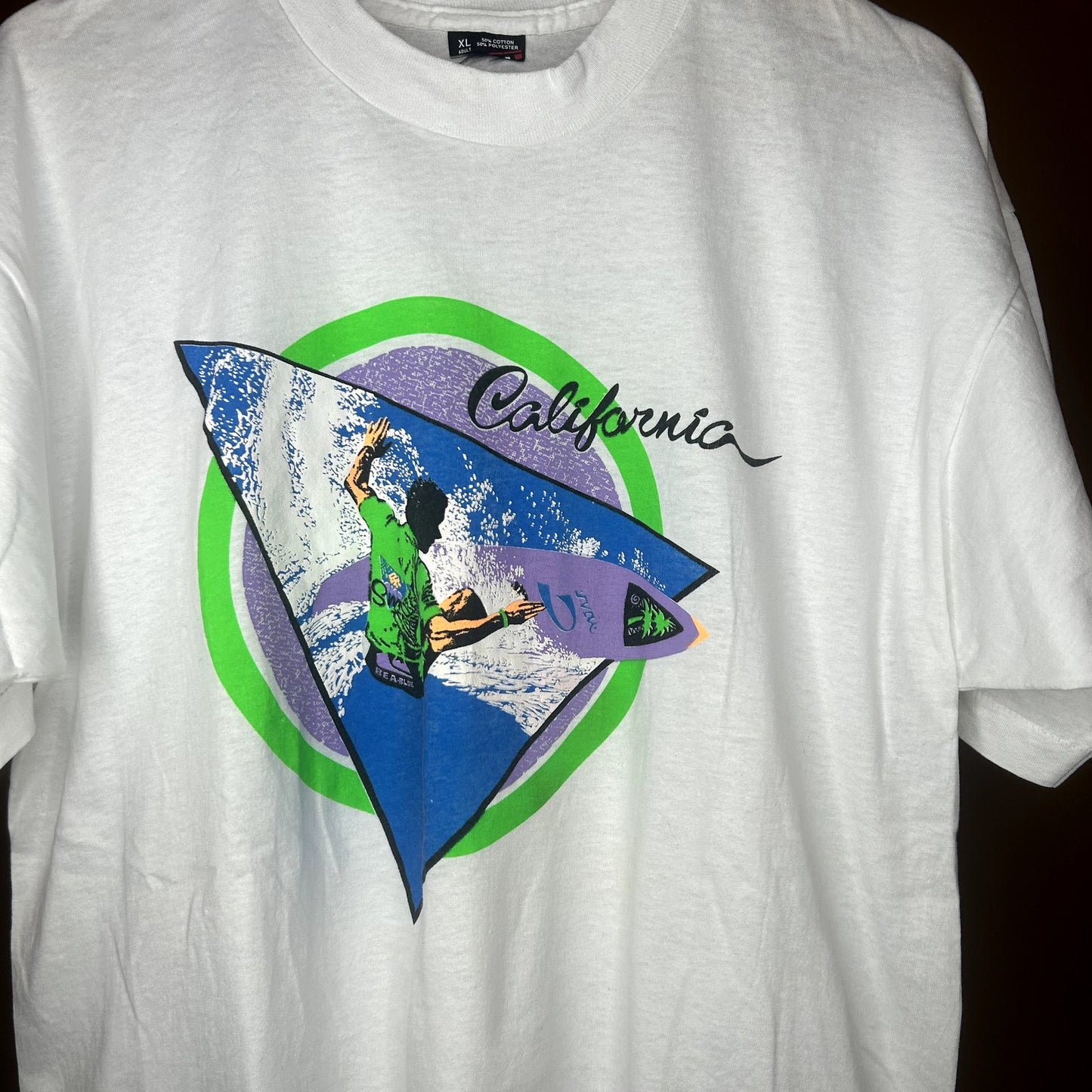 Vintage 90s California Surfing Graphic T-Shirt