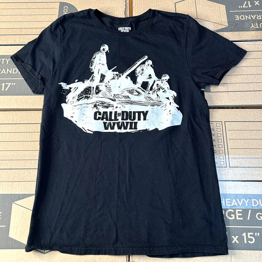 Modern COD WW2 Black T-Shirt Medium