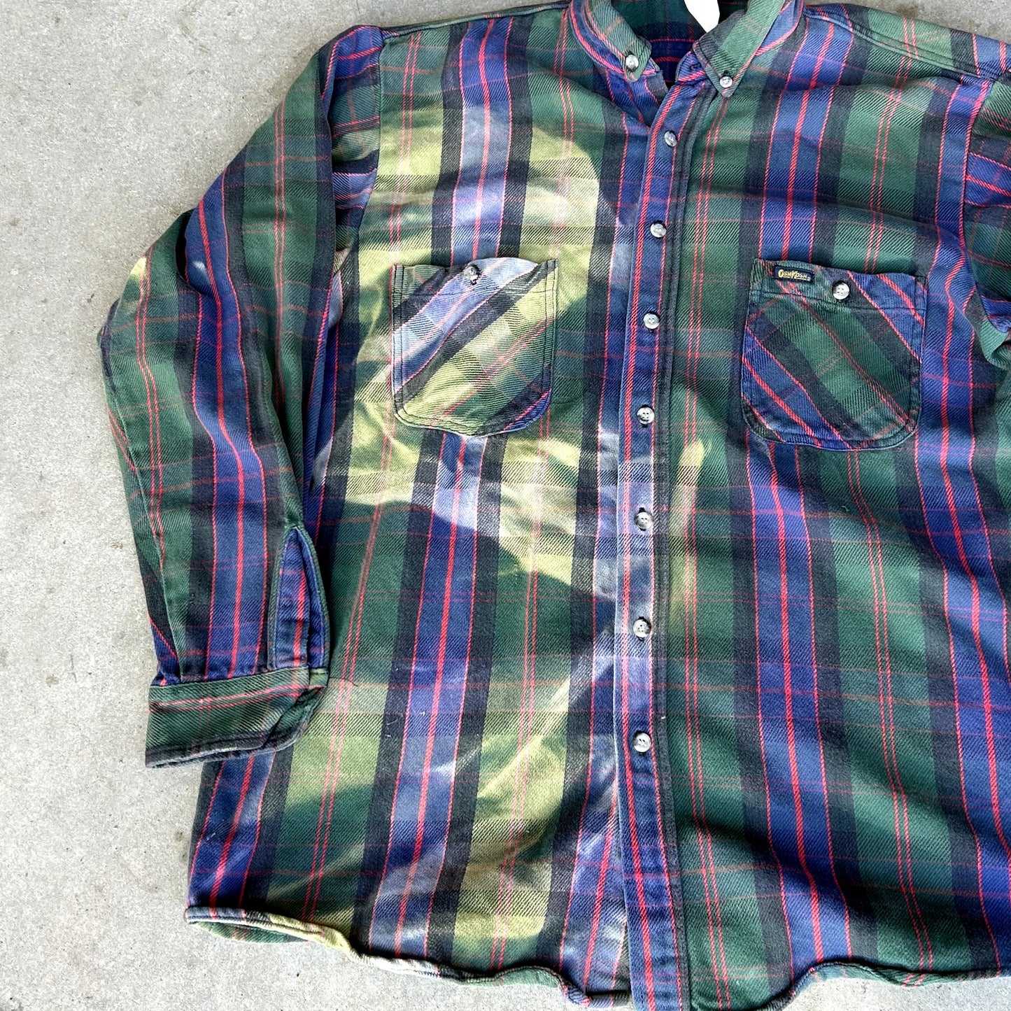 Vintage Oshkosh B'Gosh Flannel Sunfaded XLT