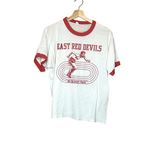 Vintage 70s/80s Ringer Track T-shirt