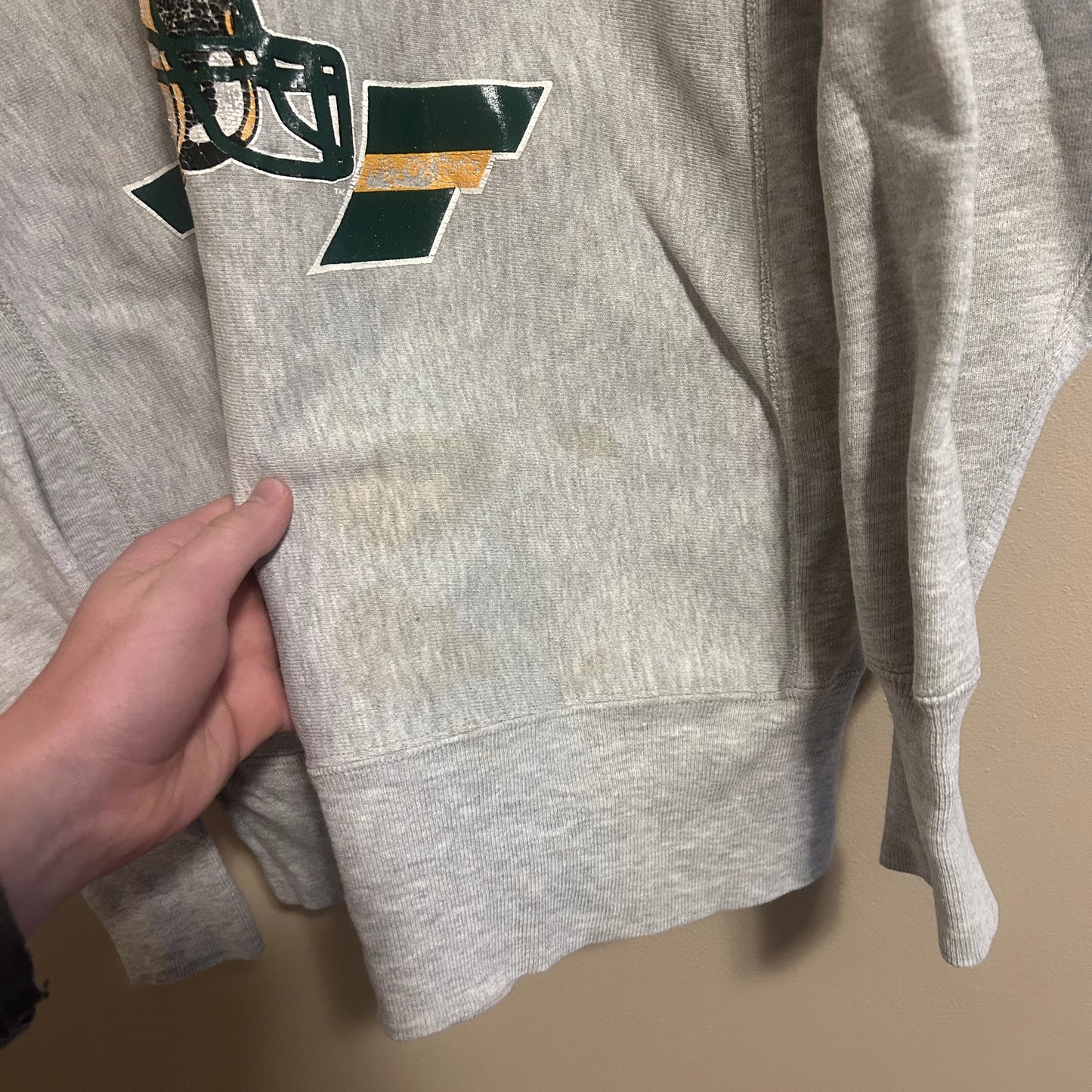 Vintage 90s Packers Reverse Weave Champion Crewneck Large