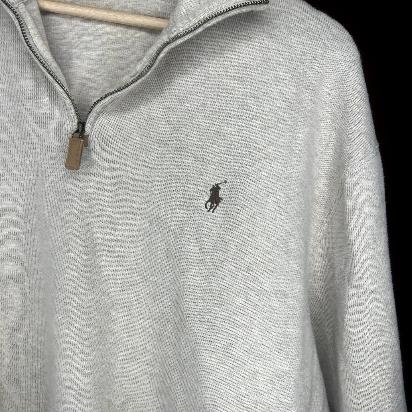 Modern Polo Quarter Zip Sweater XL