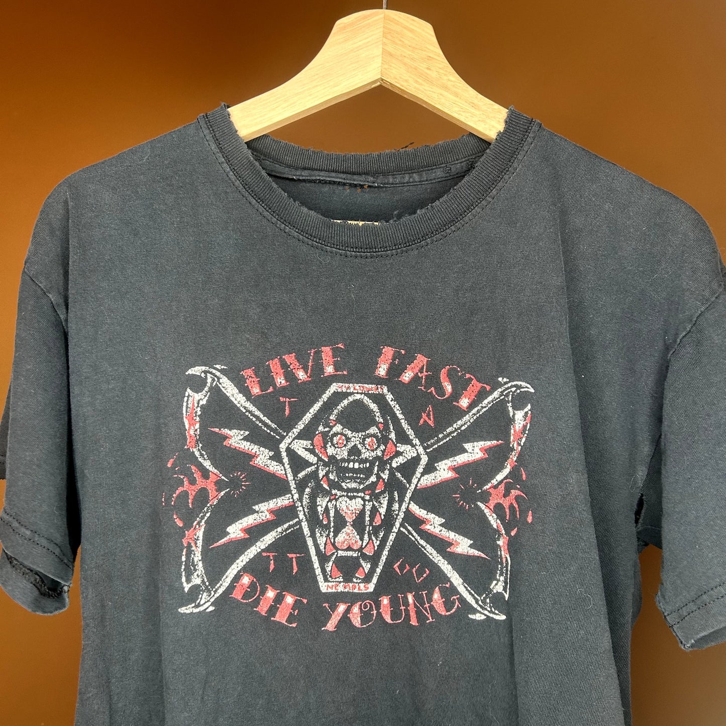 Y2K Live Fast Die Young Graphic T-Shirt