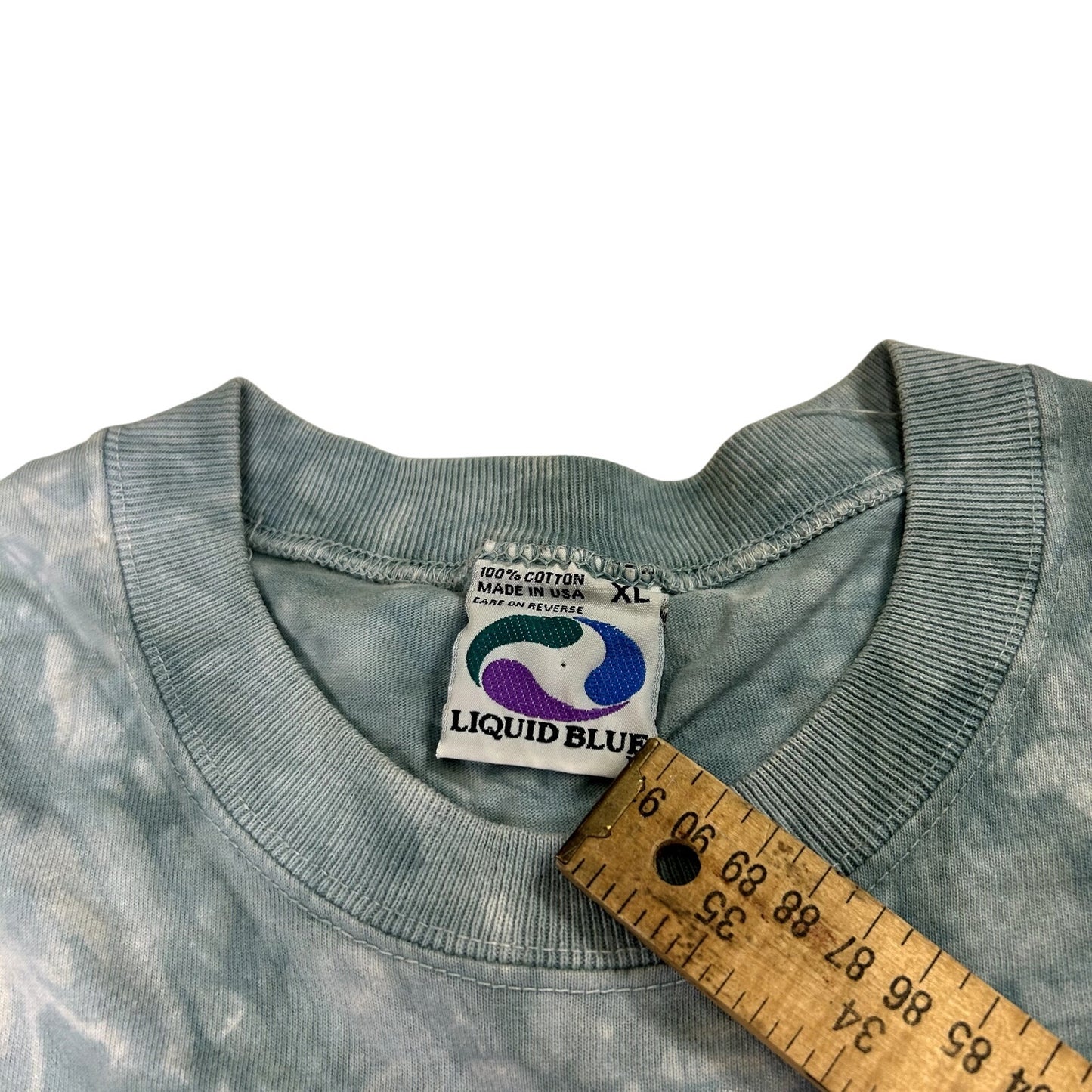 Vintage 1997 Star Wars Liquid Blue Yoda Tie Dye T-shirt