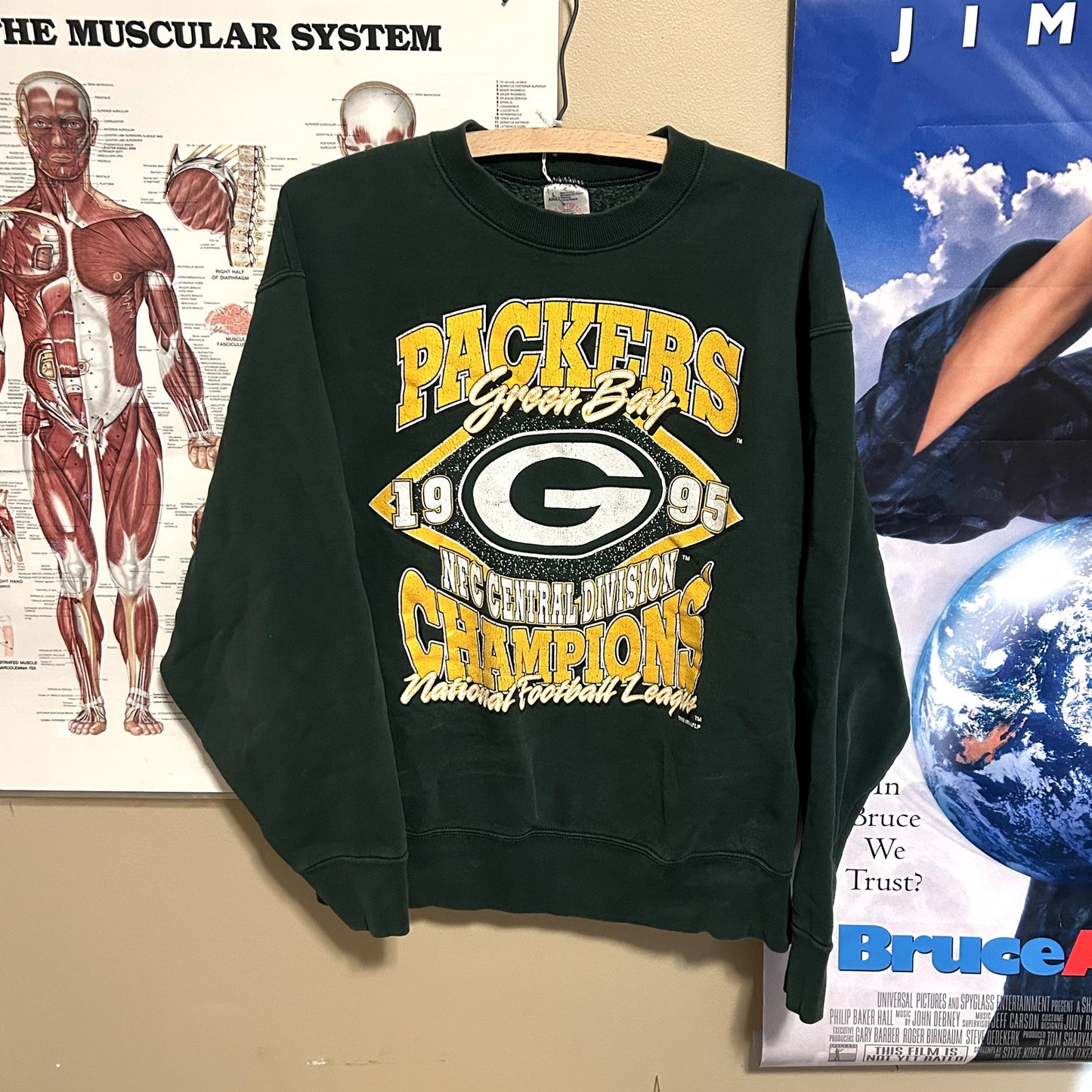 Vintage 90s Green Bay Packers Crewneck Large