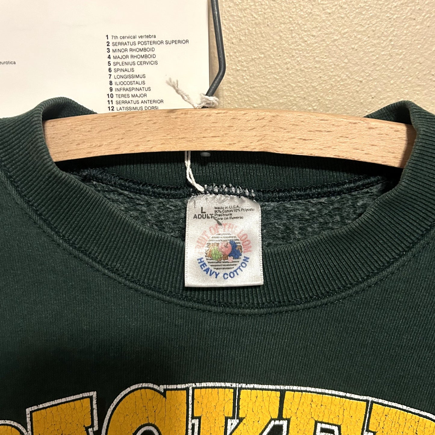 Vintage 90s Green Bay Packers Crewneck Large