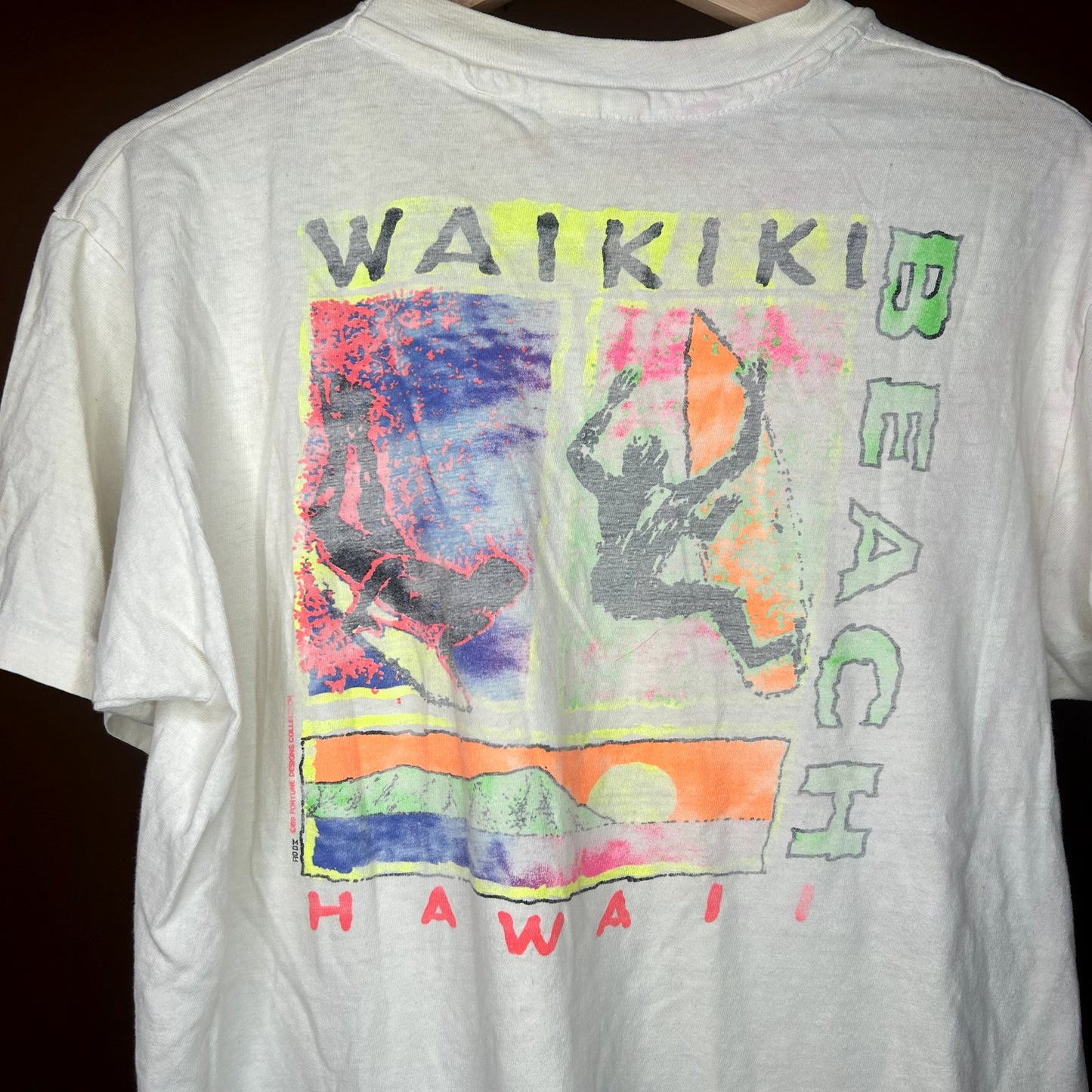 Vintage 90s Waikiki Surfer T-Shirt Fader