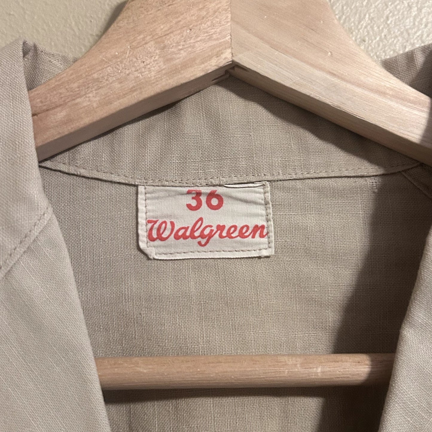 True Vintage 50s/60s Walgreens Chain Stitched Work Coat 38