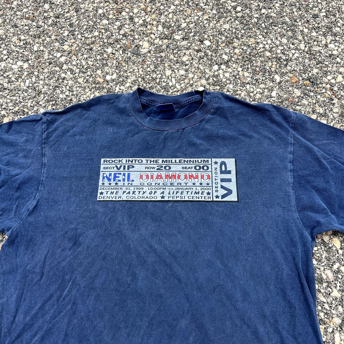 Vintage Y2K Neil Diamond Concert T-Shirt XL