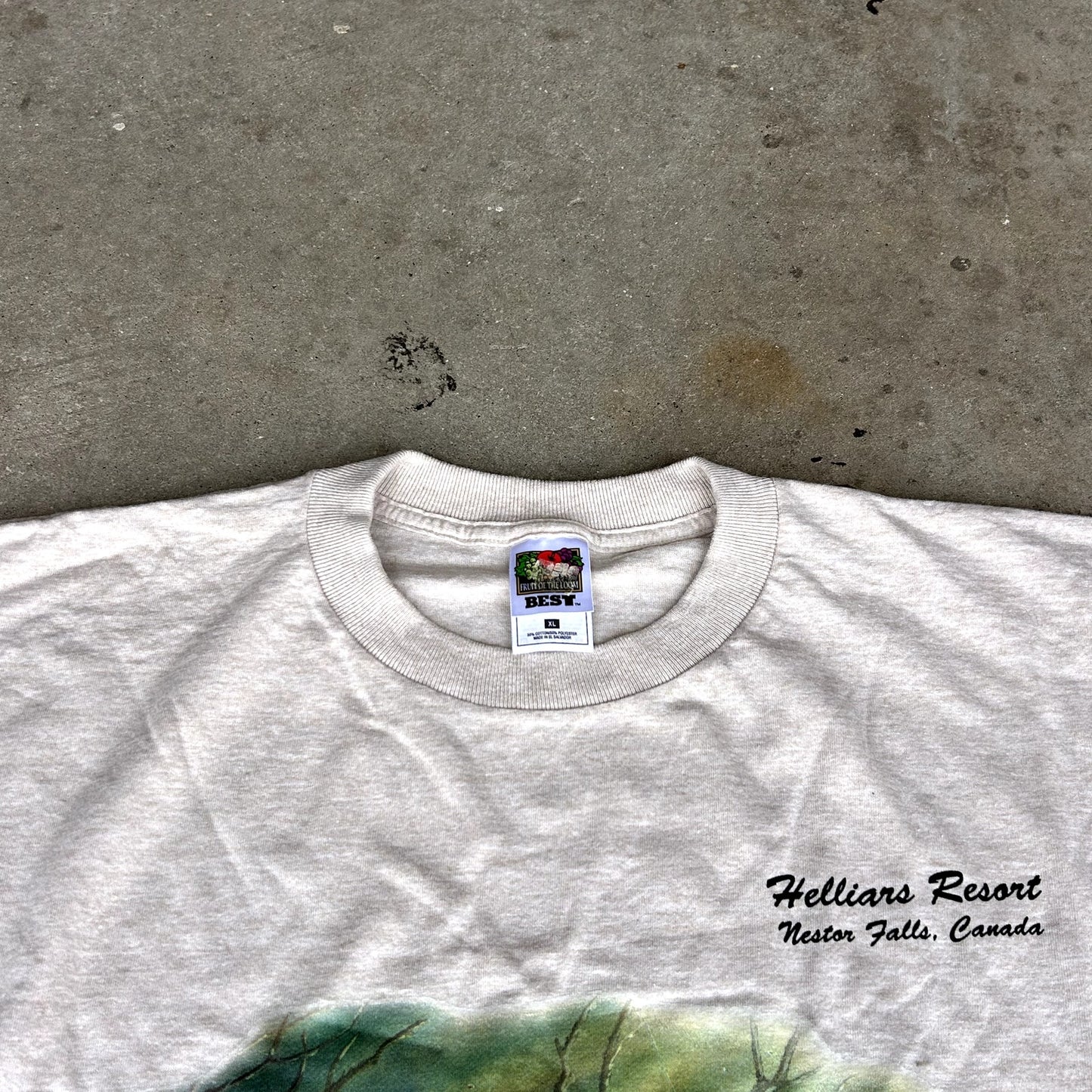 Y2K Canadian Fishing T-Shirt XL
