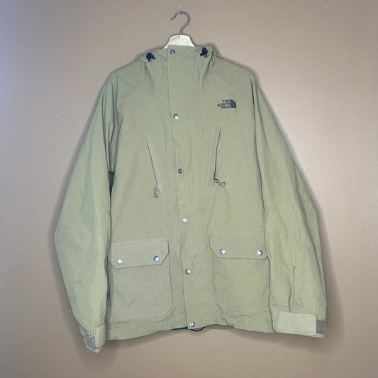 The North Face Hyvent Tan / Brown Rain Jacket Large