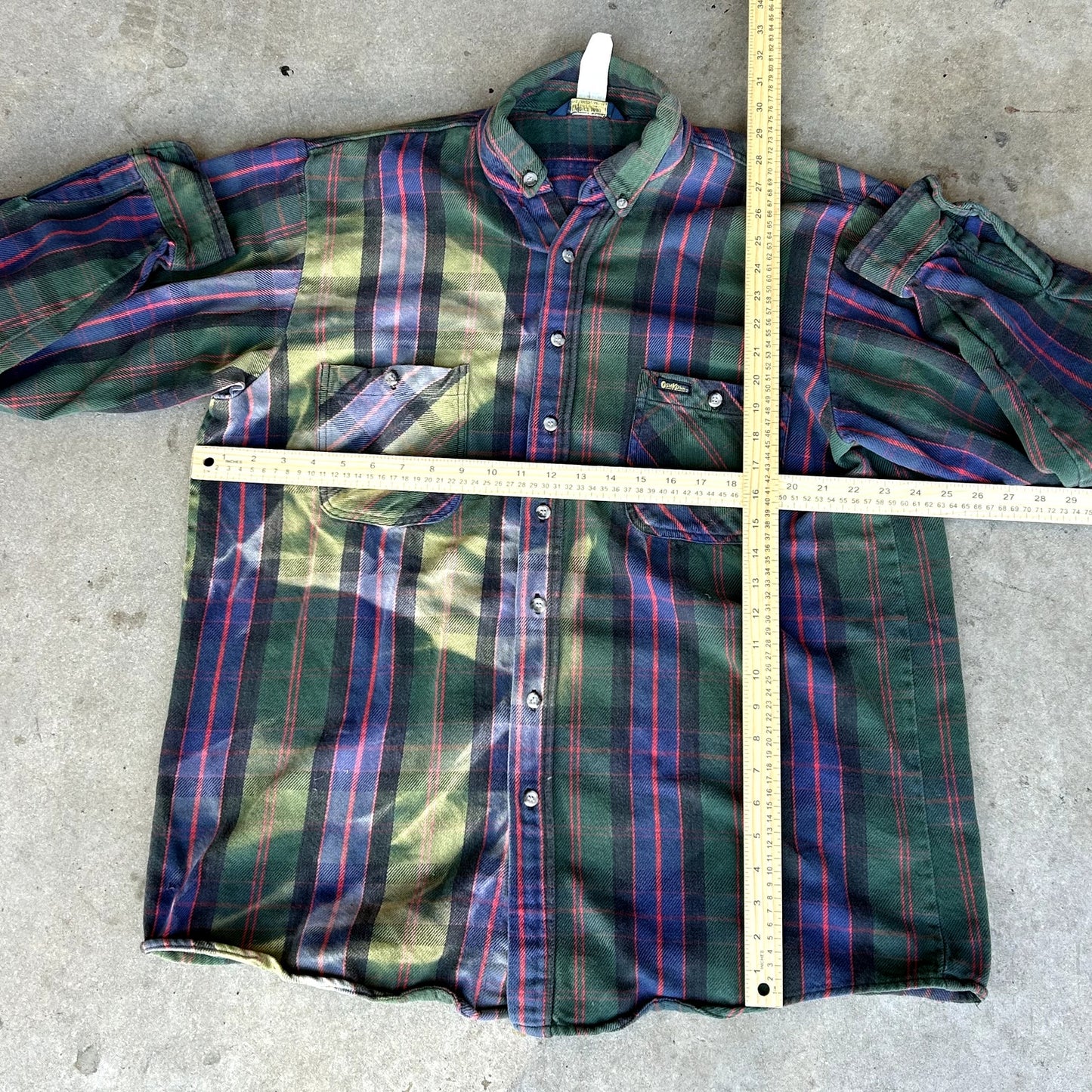 Vintage Oshkosh B'Gosh Flannel Sunfaded XLT