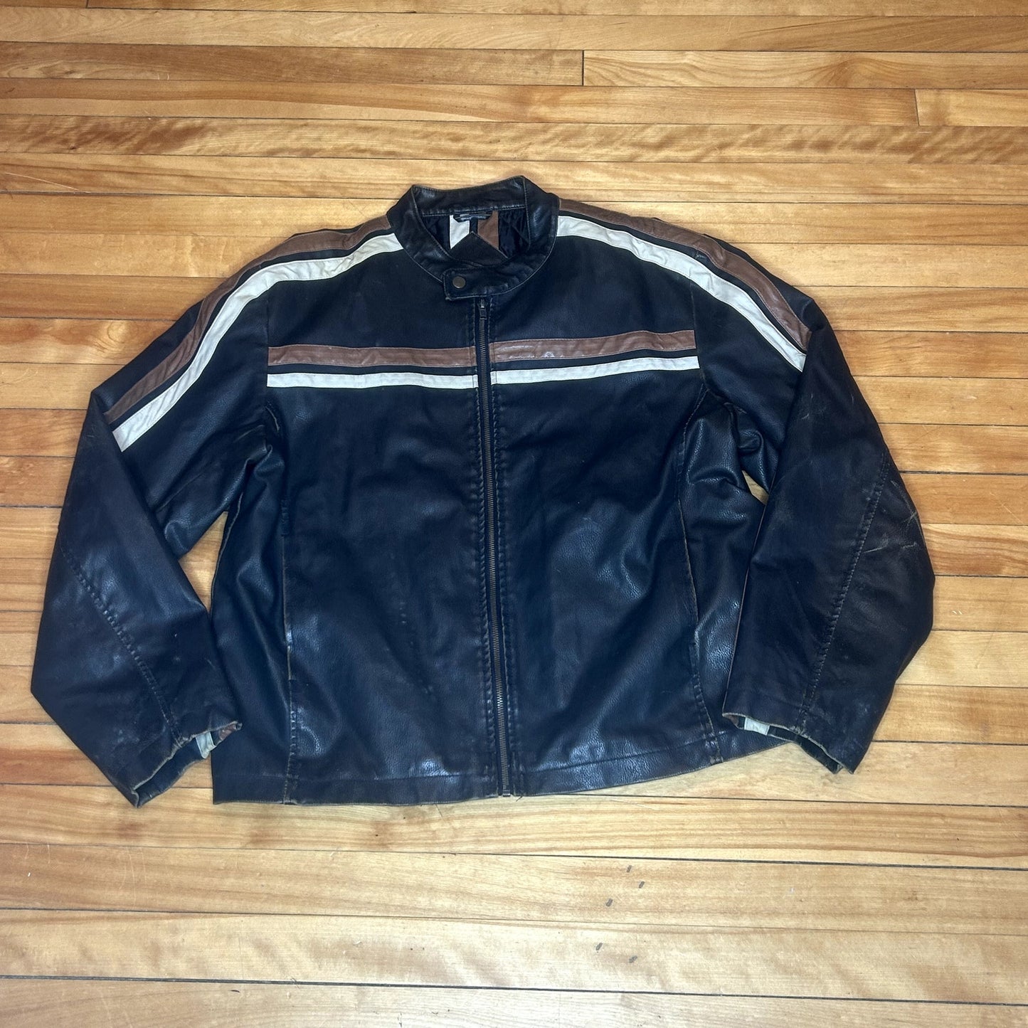 Arizona Leather Cafe Racer Type Jacket Large