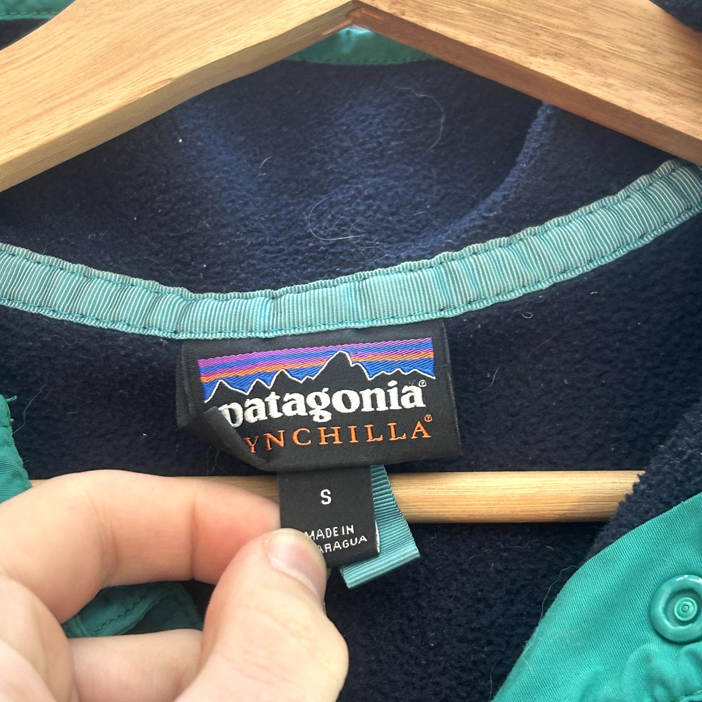 Patagonia Synchilla Snap Fleece Blue & Teal Small