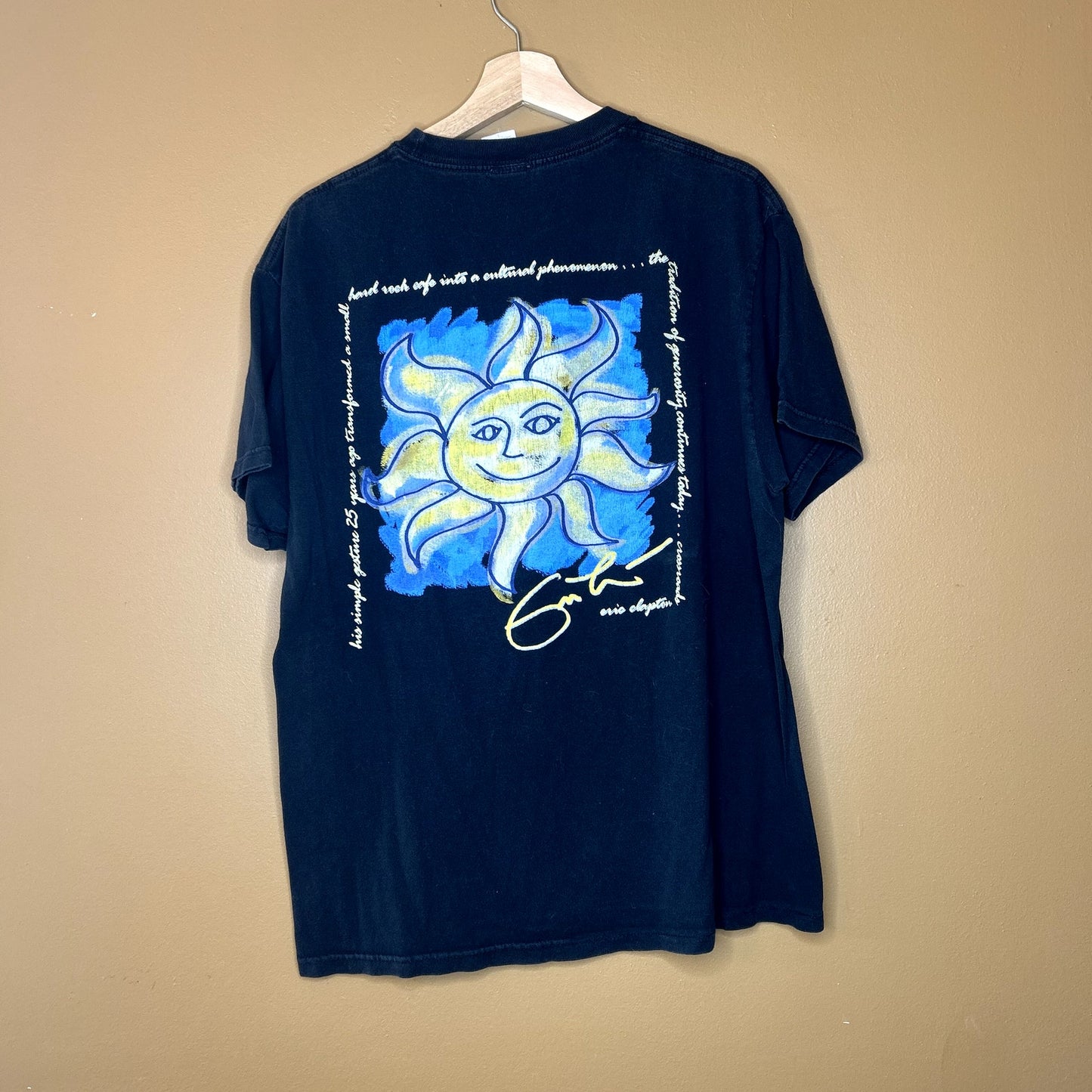 Vintage 90s Eric Clapton X Hard Rock Cafe Graphic T-Shirt Large