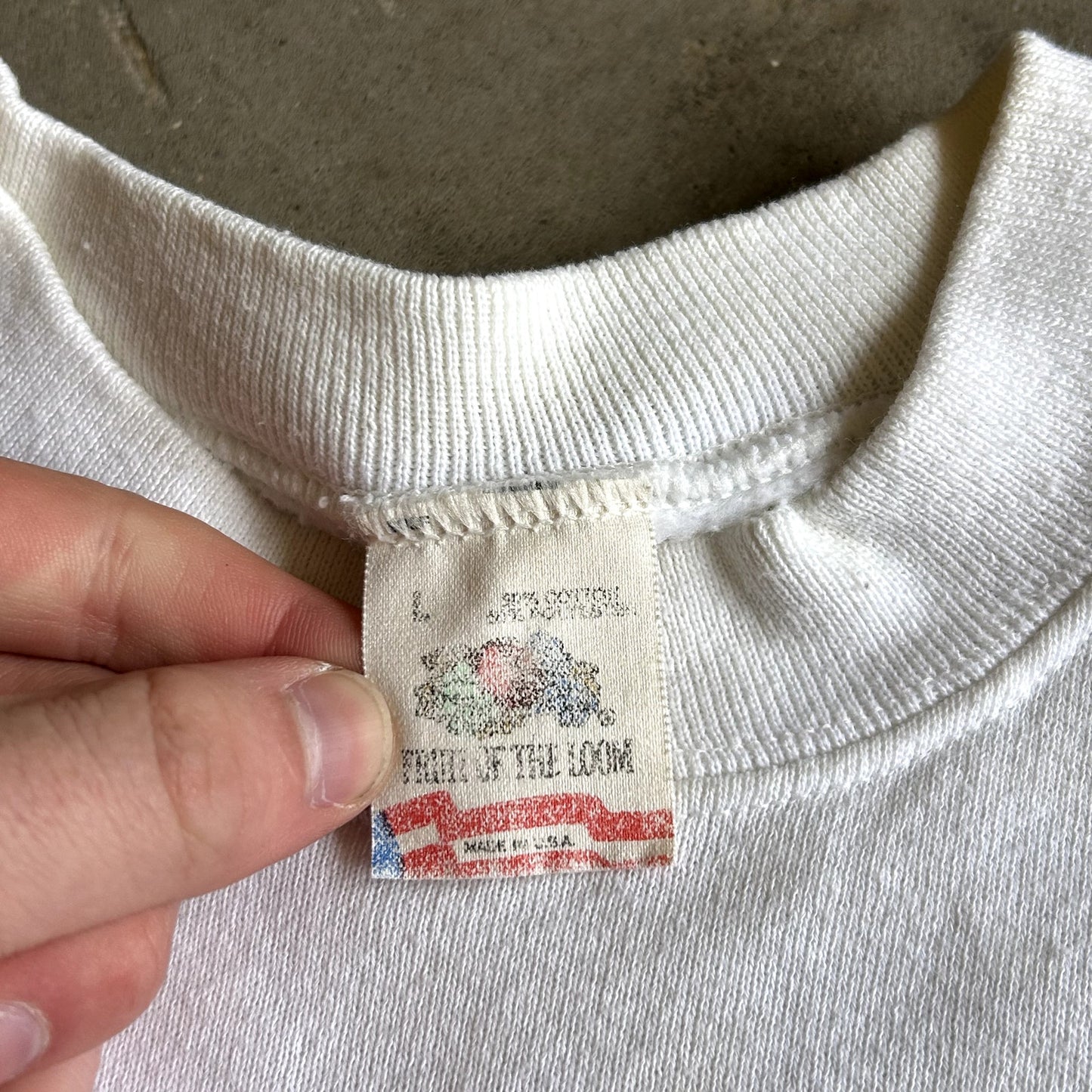Vintage 90s Mystery Tv Show Crewneck Large Stained