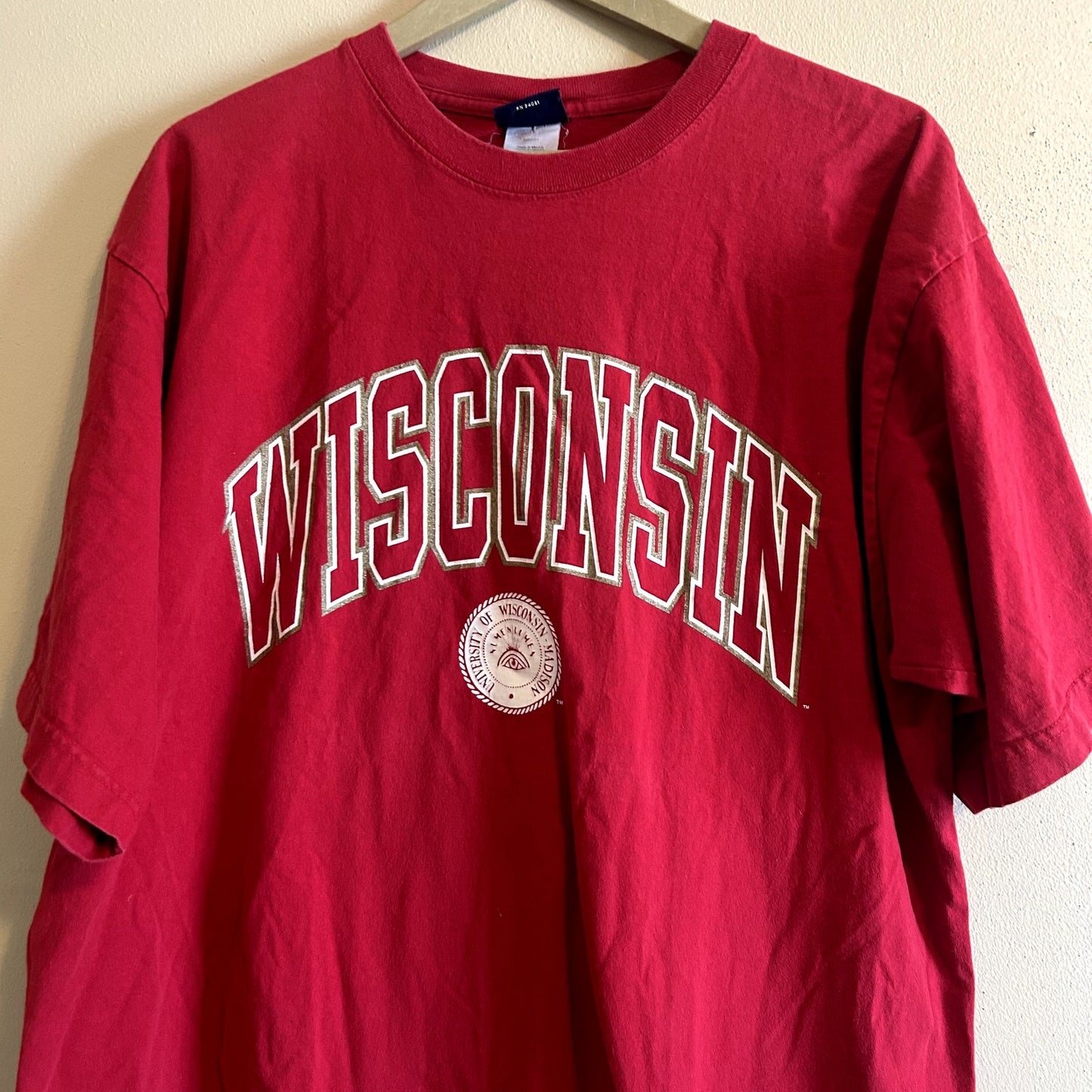 Y2K Wisconsin Badgers Eye T-Shirt XXL