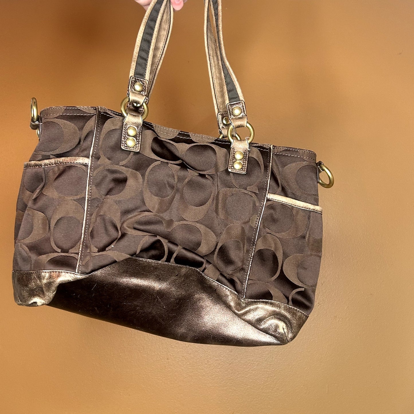 Coach Poppy Signature Tote